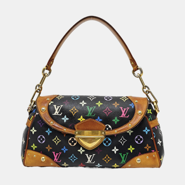 LV × TM BEVERLY MM Monogram Coated Canvas Black