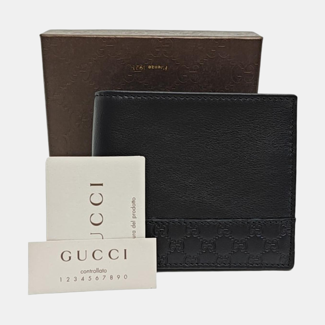 Monogram Calfskin Wallet Black