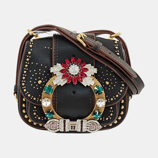 Miu Lady Calfskin Black