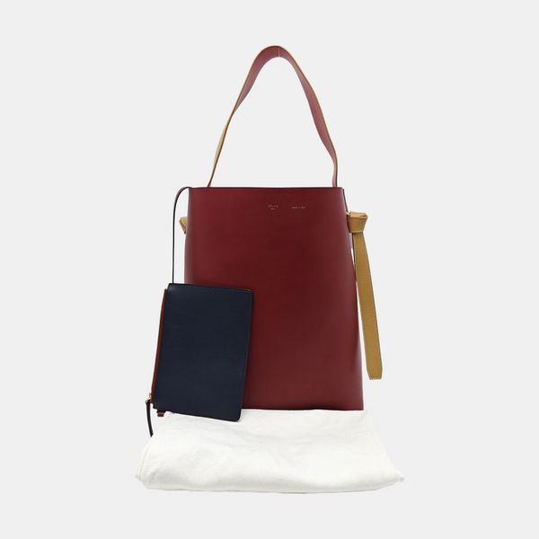 TWISTED CABAS Small Calfskin Red