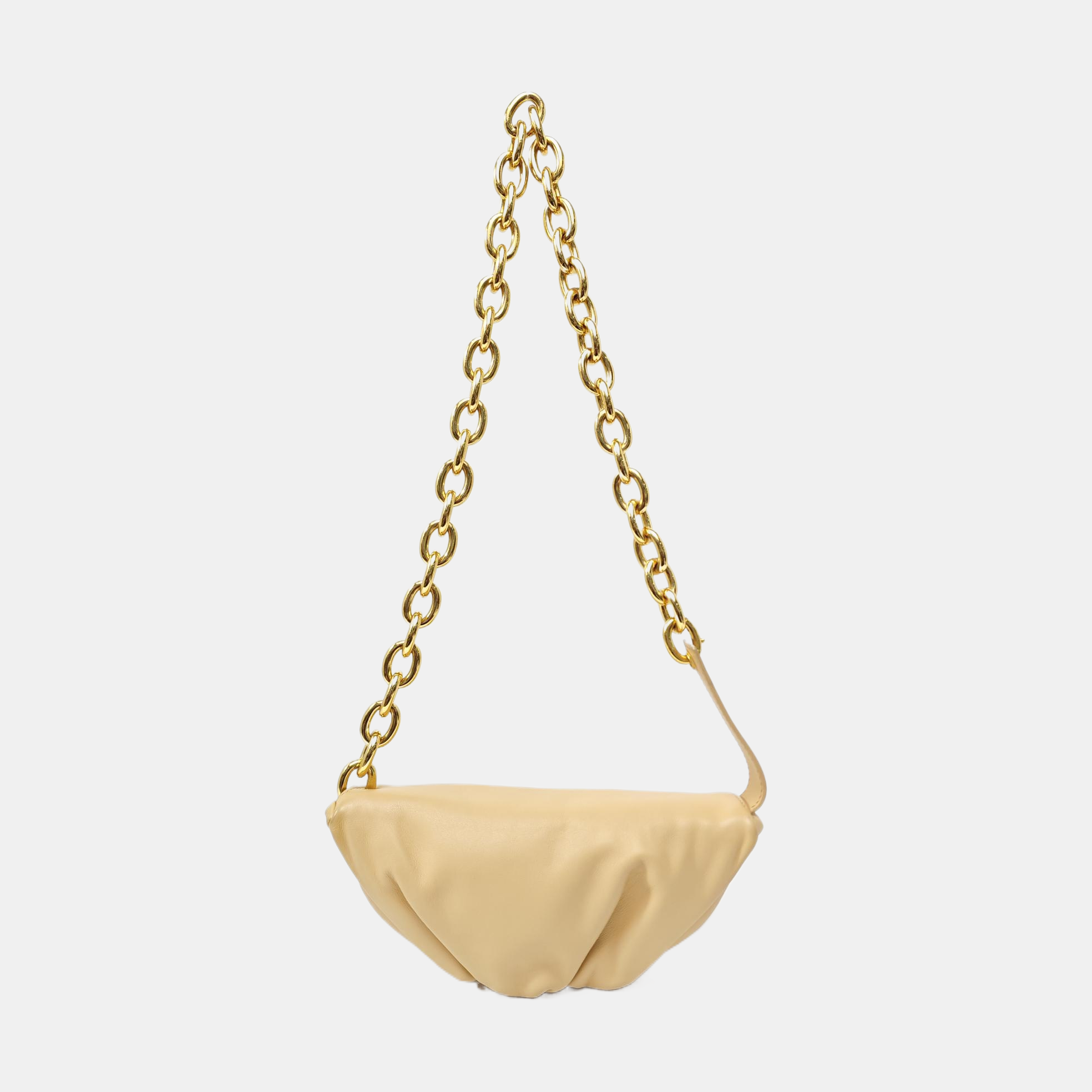 Calfskin Shoulder Bag Beige