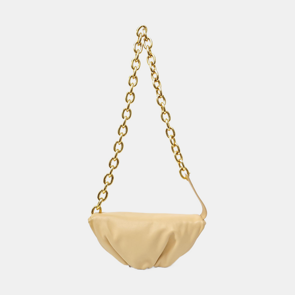 Calfskin Shoulder Bag Beige