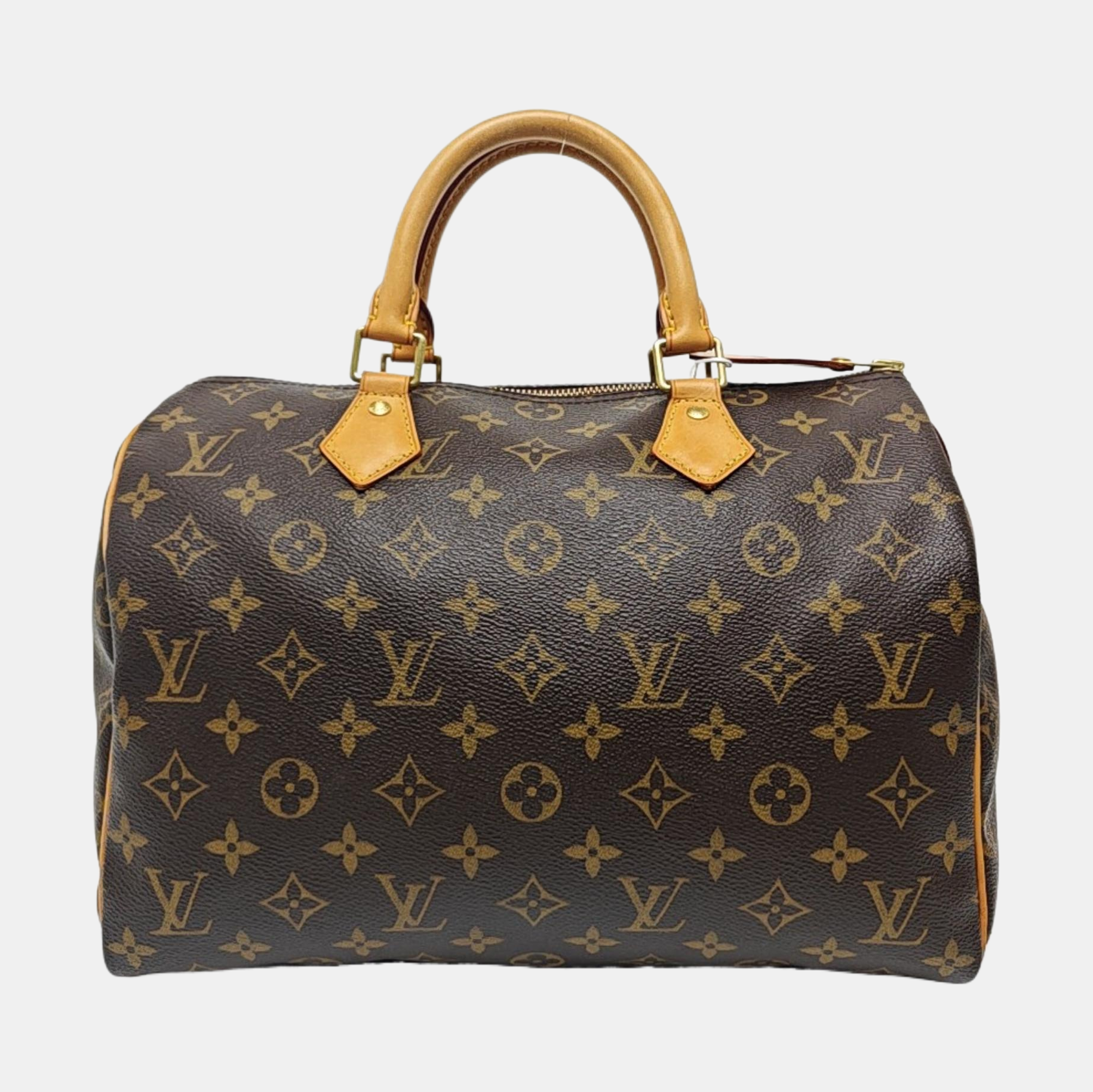 SPEEDY 30 Monogram Coated Canvas Brown