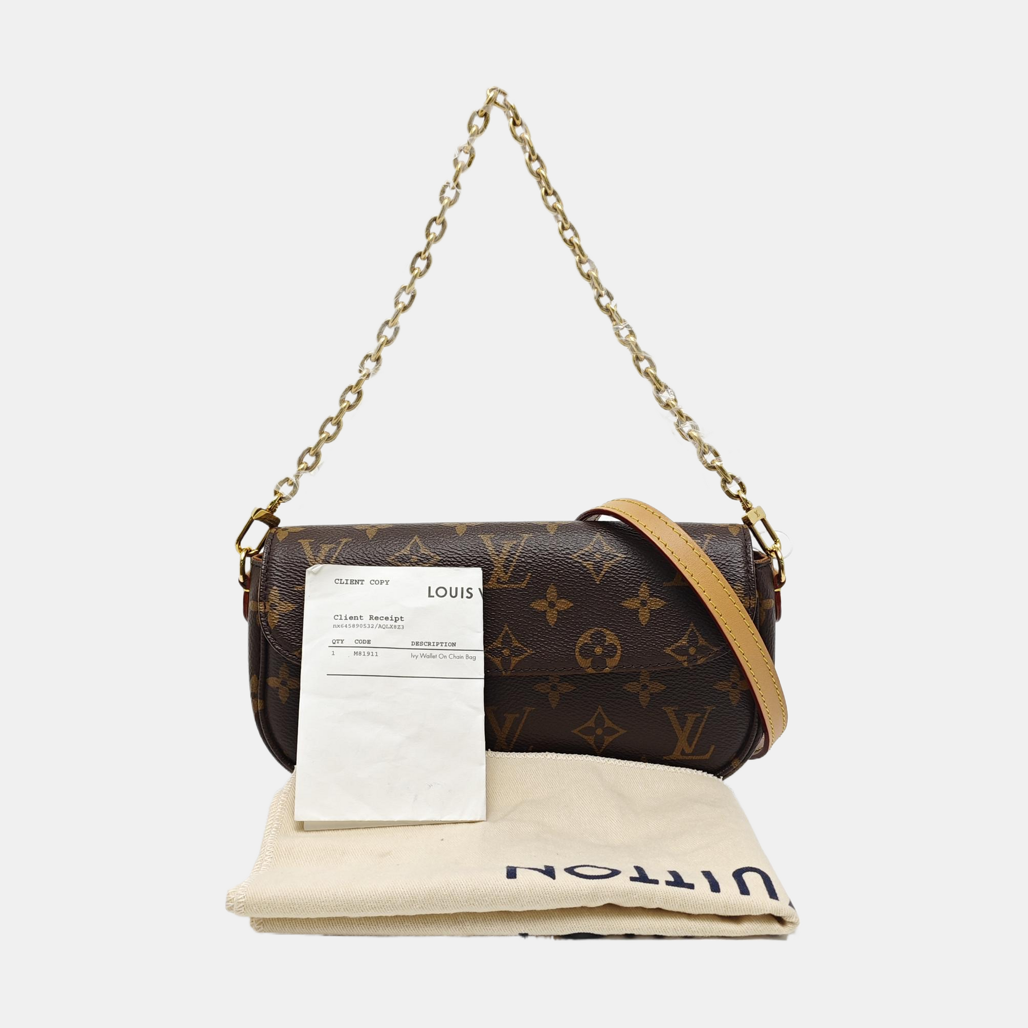 IVY Monogram Coated Canvas Brown