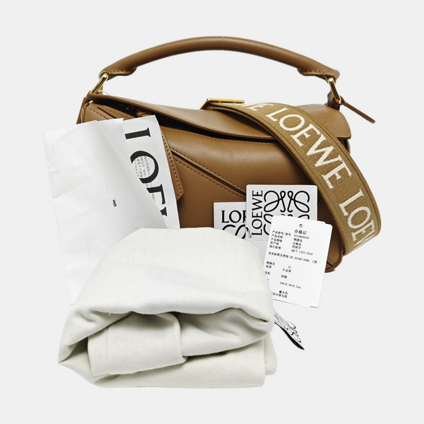 Puzzle Small Calfskin Brown