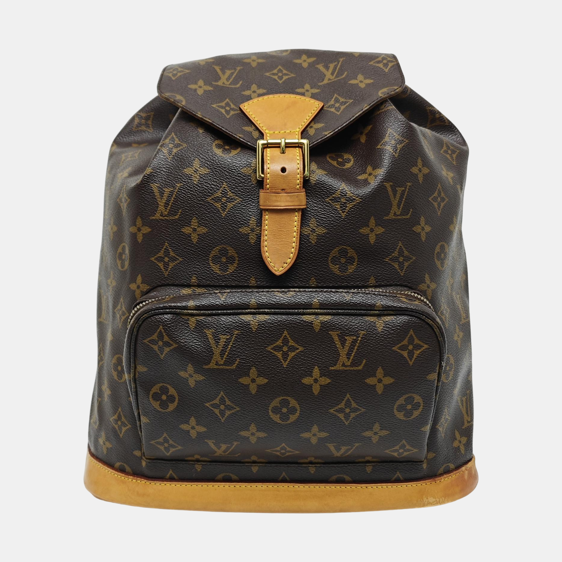 MONTSOURIS GM Monogram Coated Canvas Brown