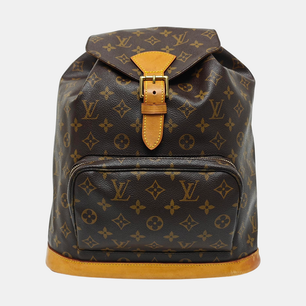 MONTSOURIS GM Monogram Coated Canvas Brown