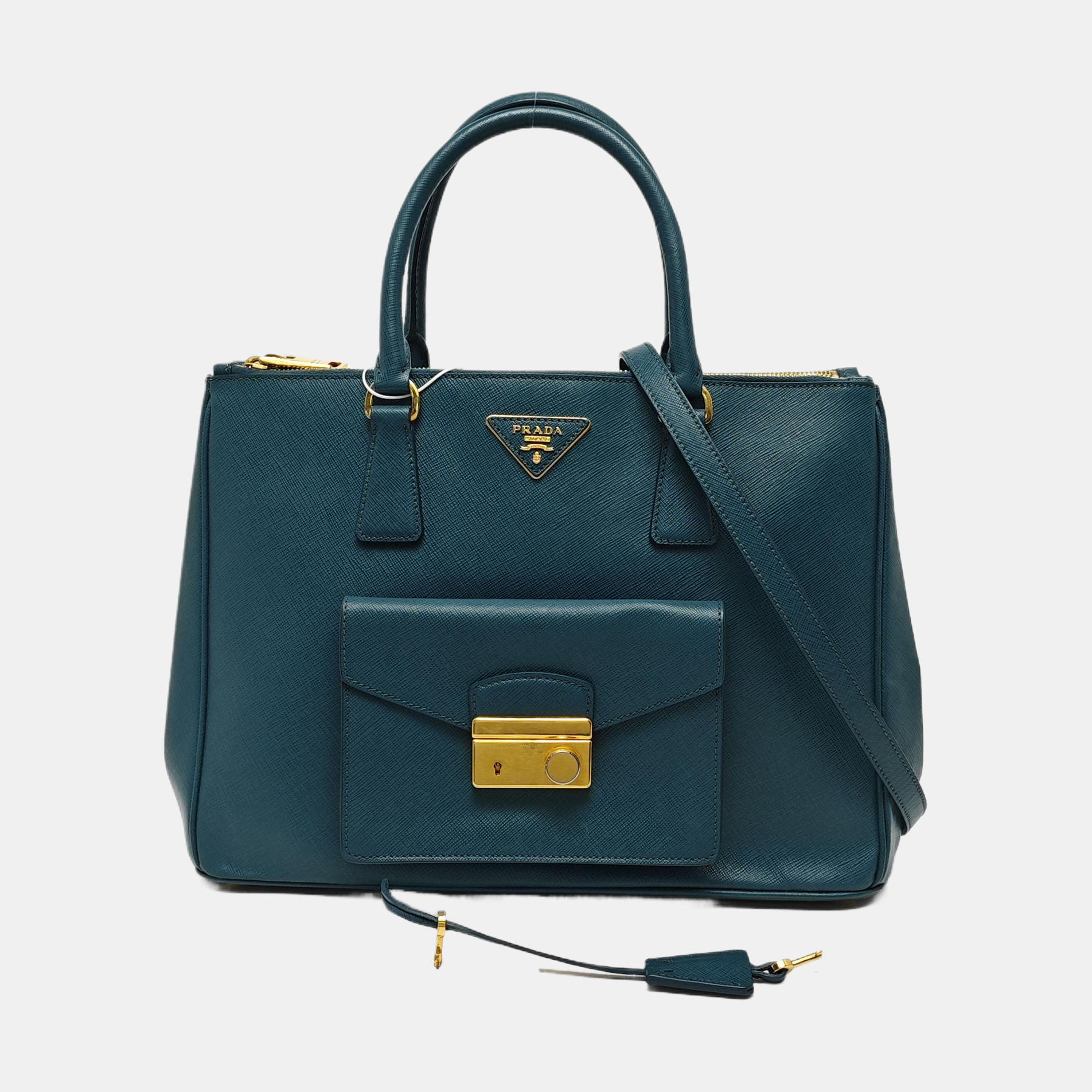 Galleria Saffiano Calfskin Green