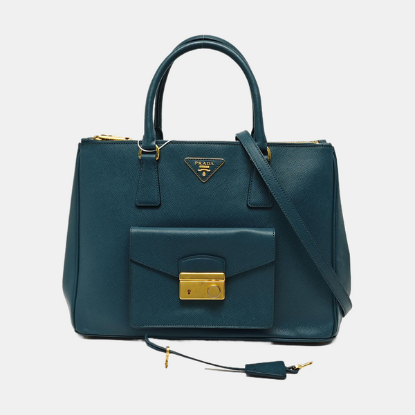 Galleria Saffiano Calfskin Green