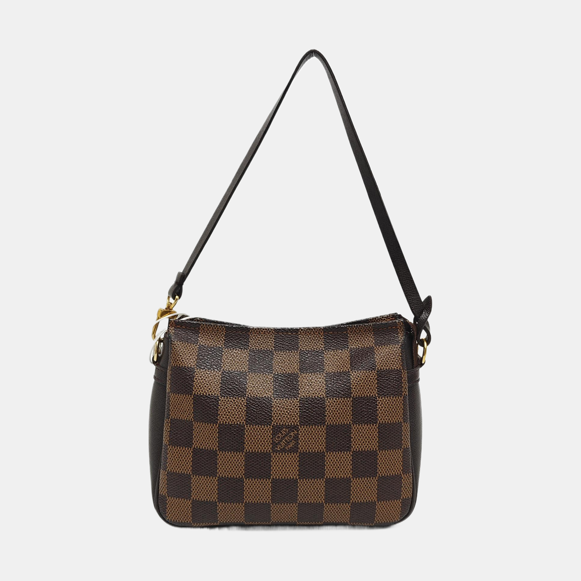 TROUSSE MAKE UP Damier Ebene Coated Canvas Brown