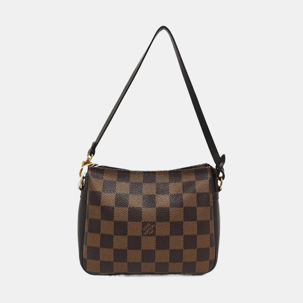 TROUSSE MAKE UP Damier Ebene Coated Canvas Brown
