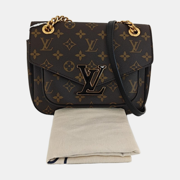 PASSY Monogram Coated Canvas Brown