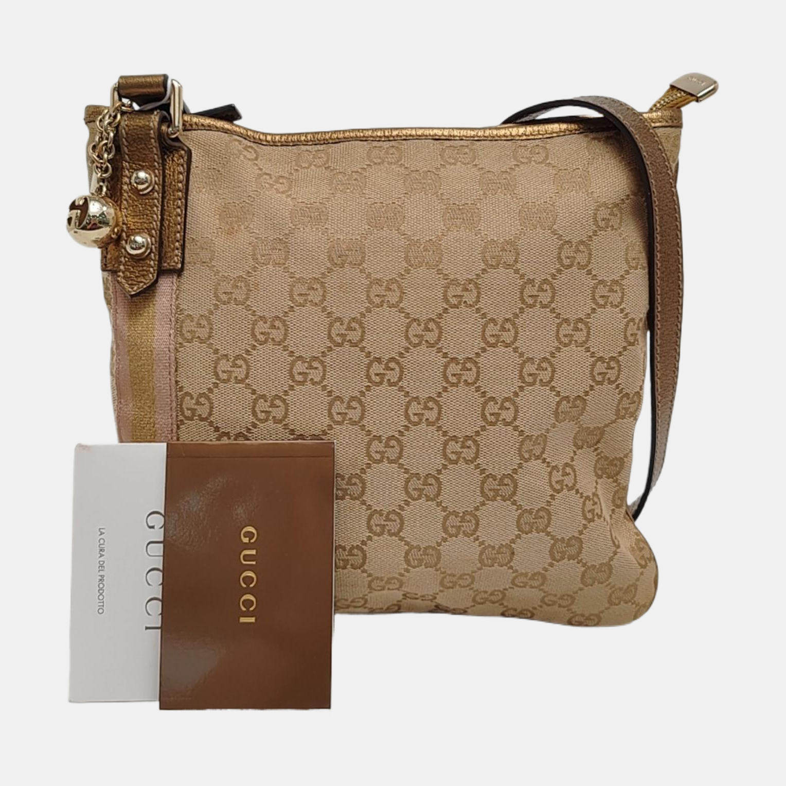 Monogram Canvas Tote Bag Beige