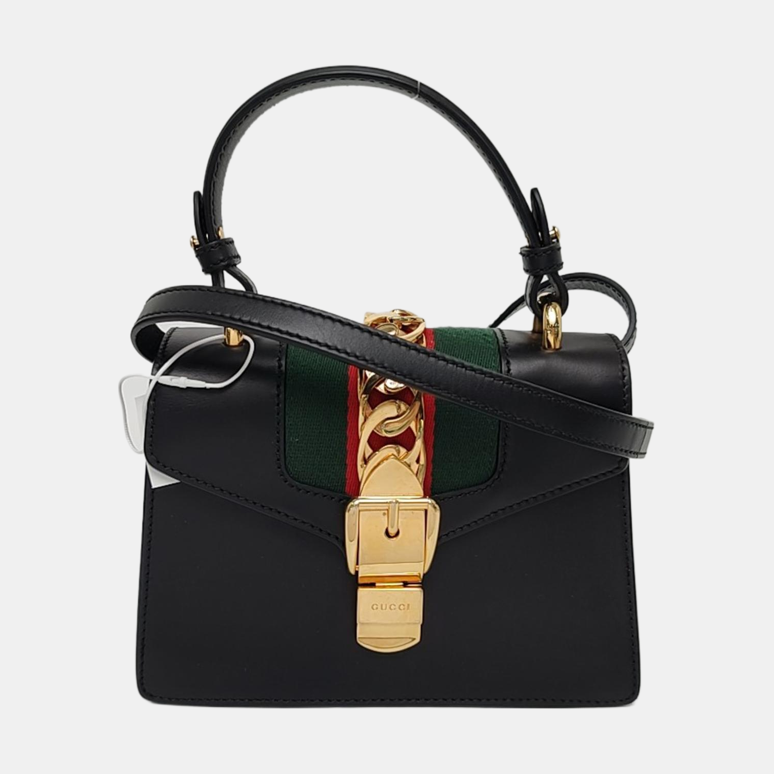Authenticated pre-owned  Sylvie Mini Calfskin Black - Shoulder Bag at Looply