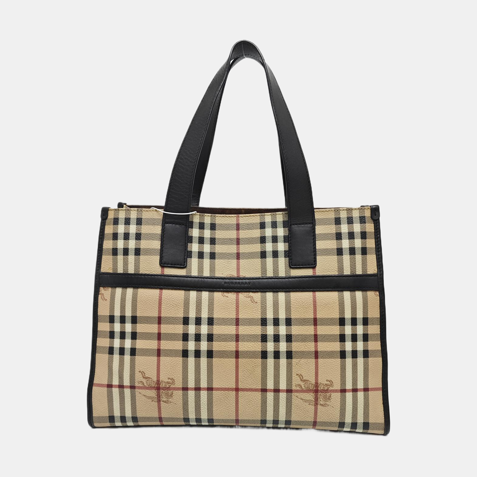 Coated Canvas Tote Bag Beige