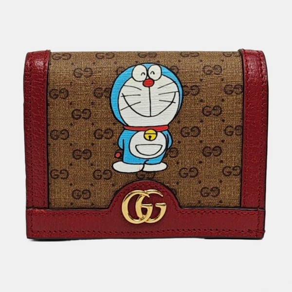 Doraemon X Gucci Coated Canvas Multicolor Wallet