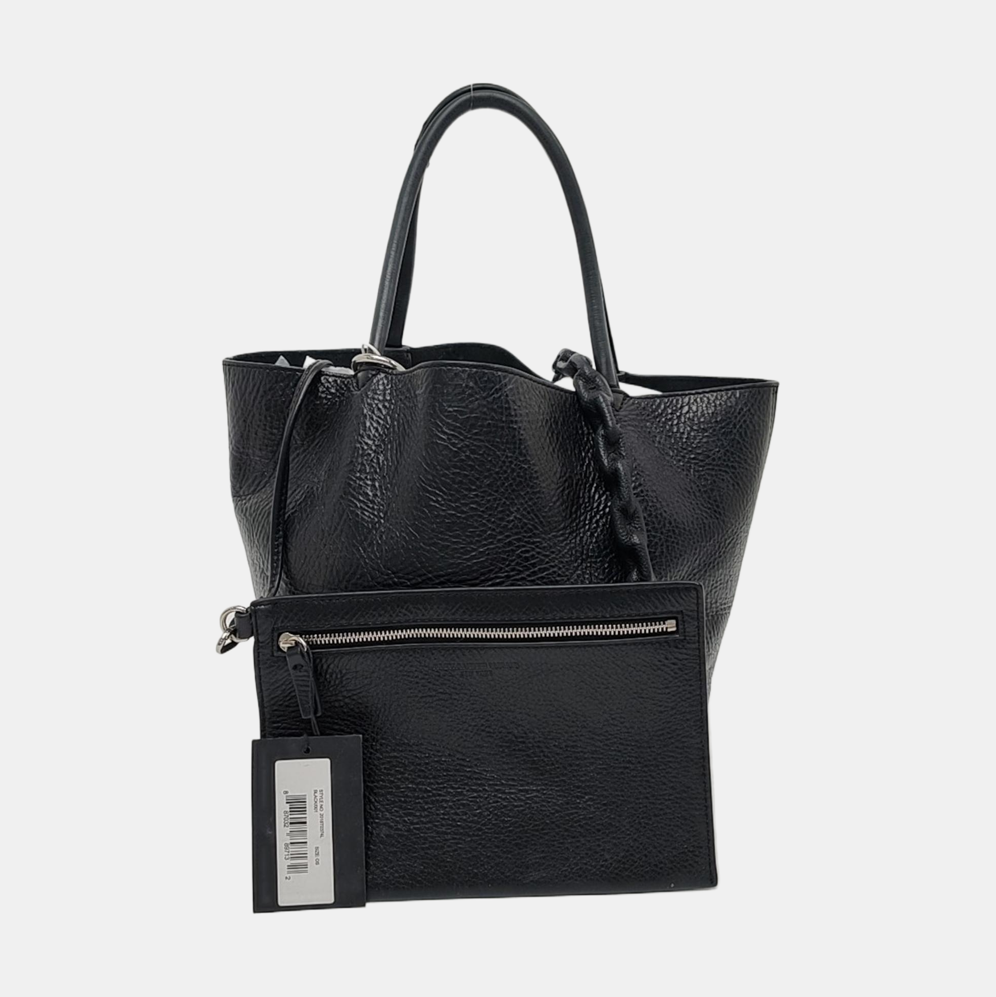 Leather Tote Bag Black
