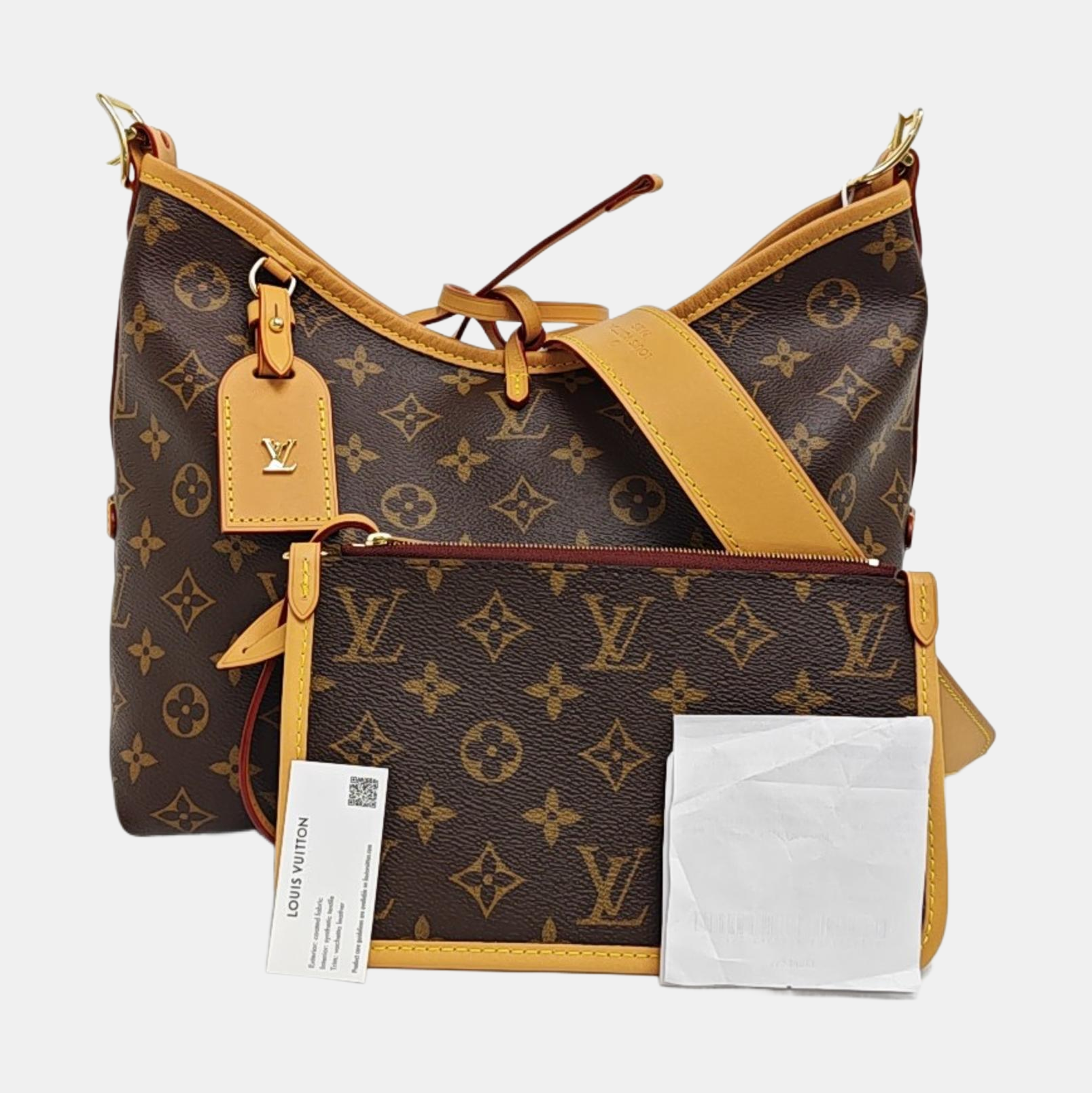 CARRYALL PM Monogram Coated Canvas Brown