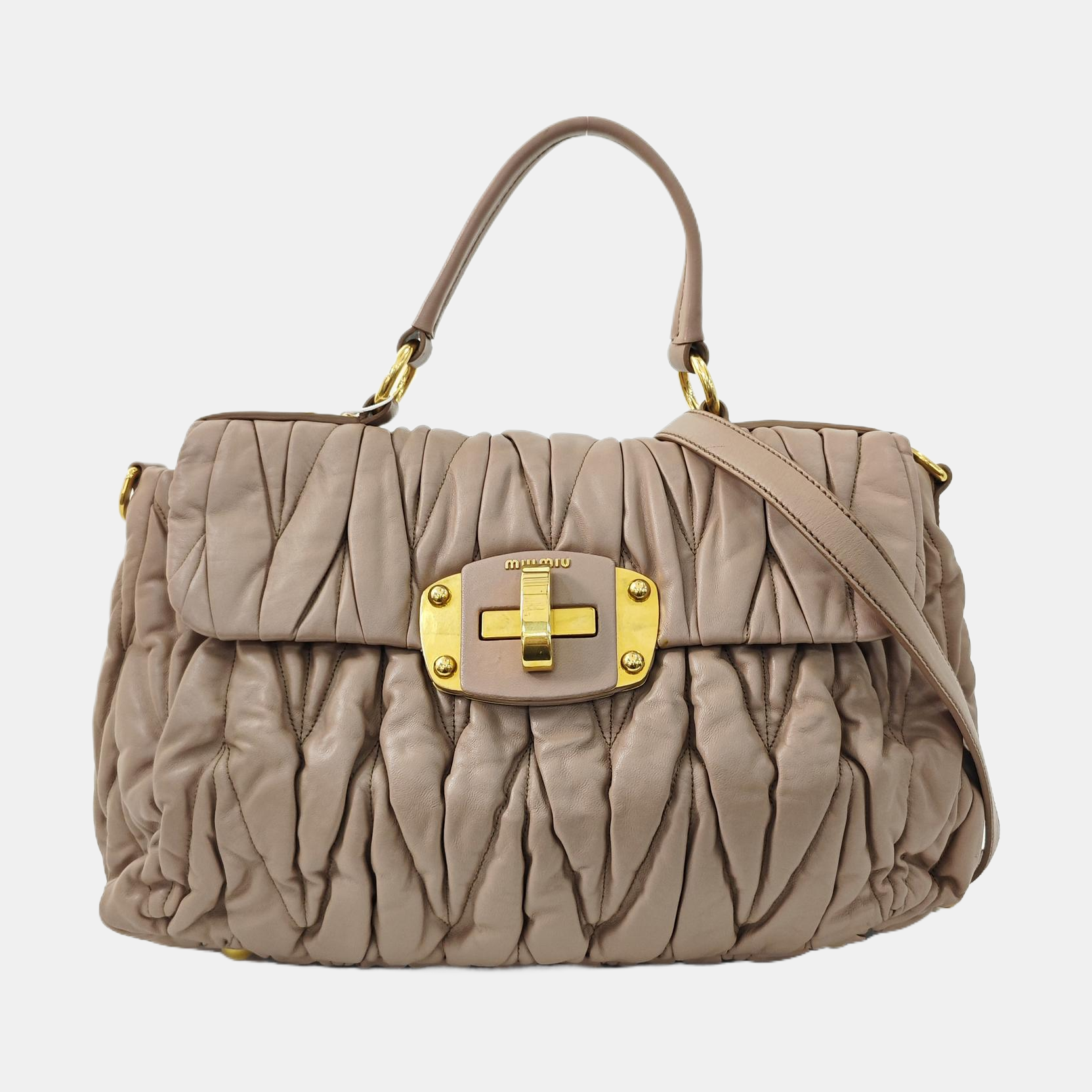 Quilted Lambskin Shoulder Bag Pink