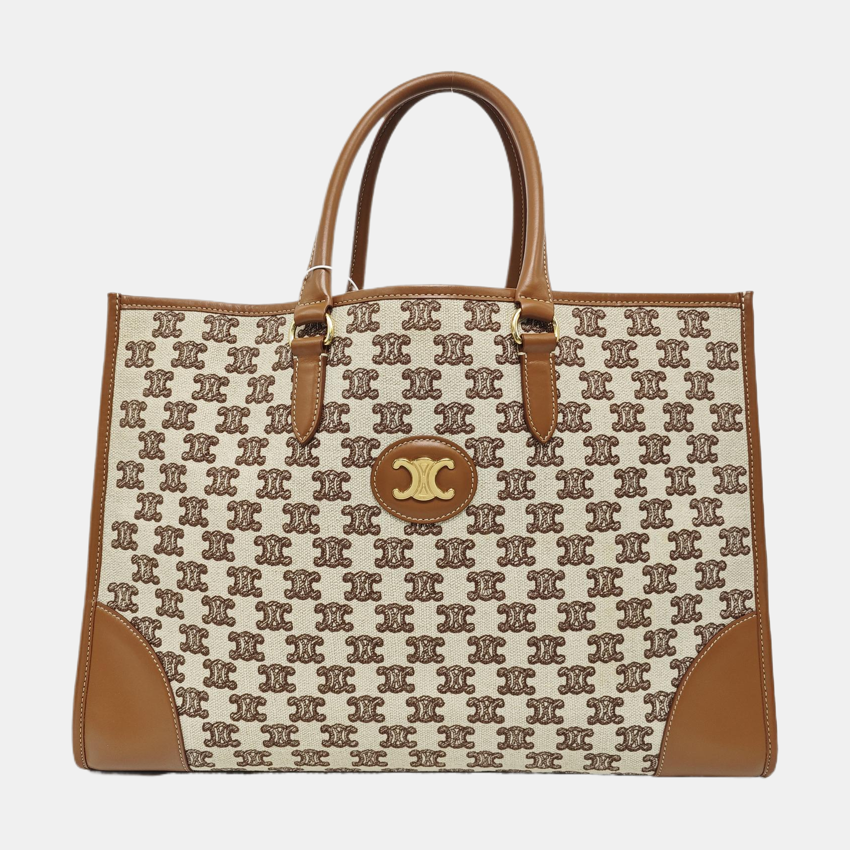 Fabric Tote Bag Brown