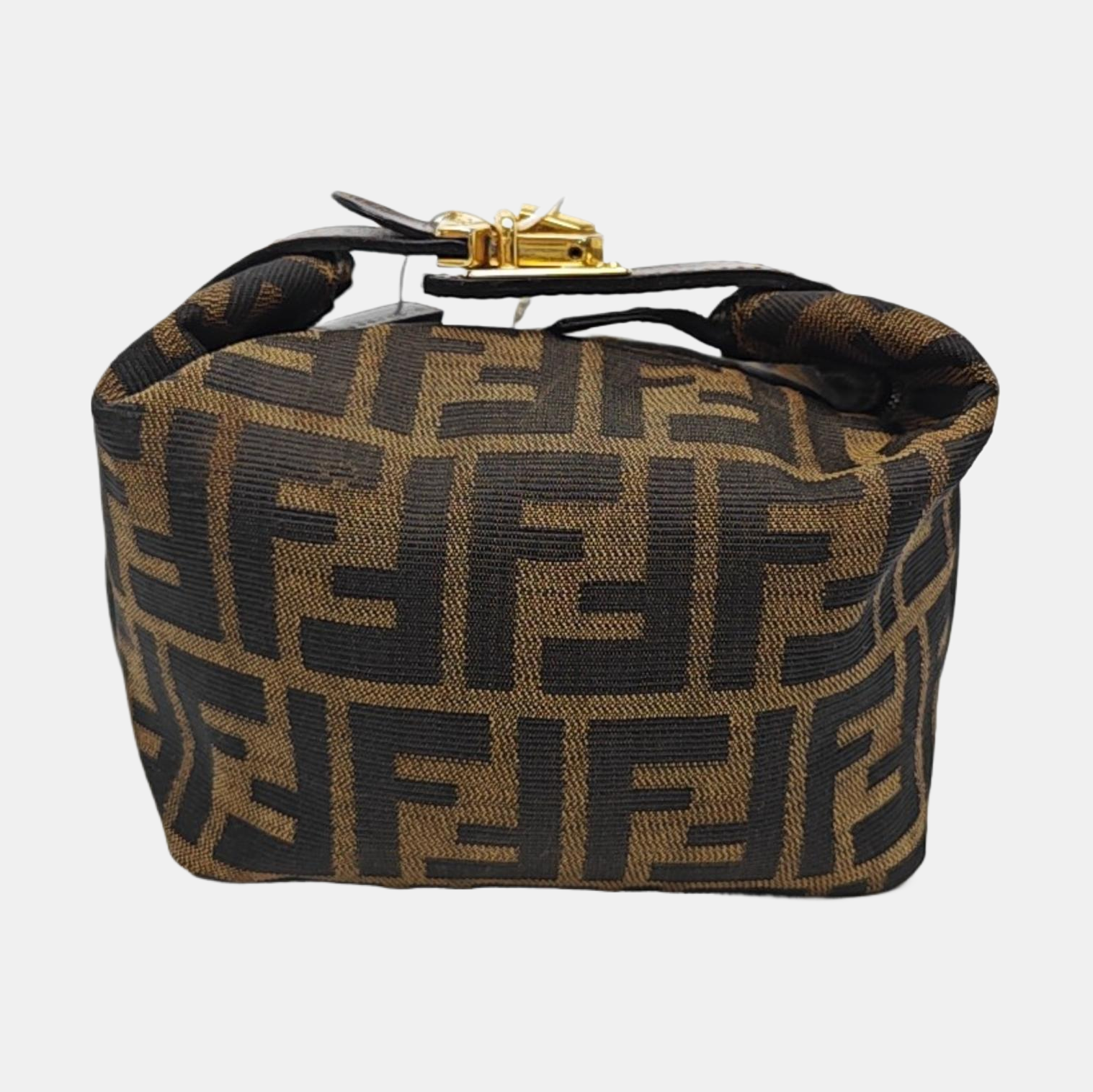 Canvas Top Handle Bag Brown