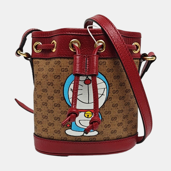 Doraemon X Gucci Mini Monogram Coated Canvas Multicolor
