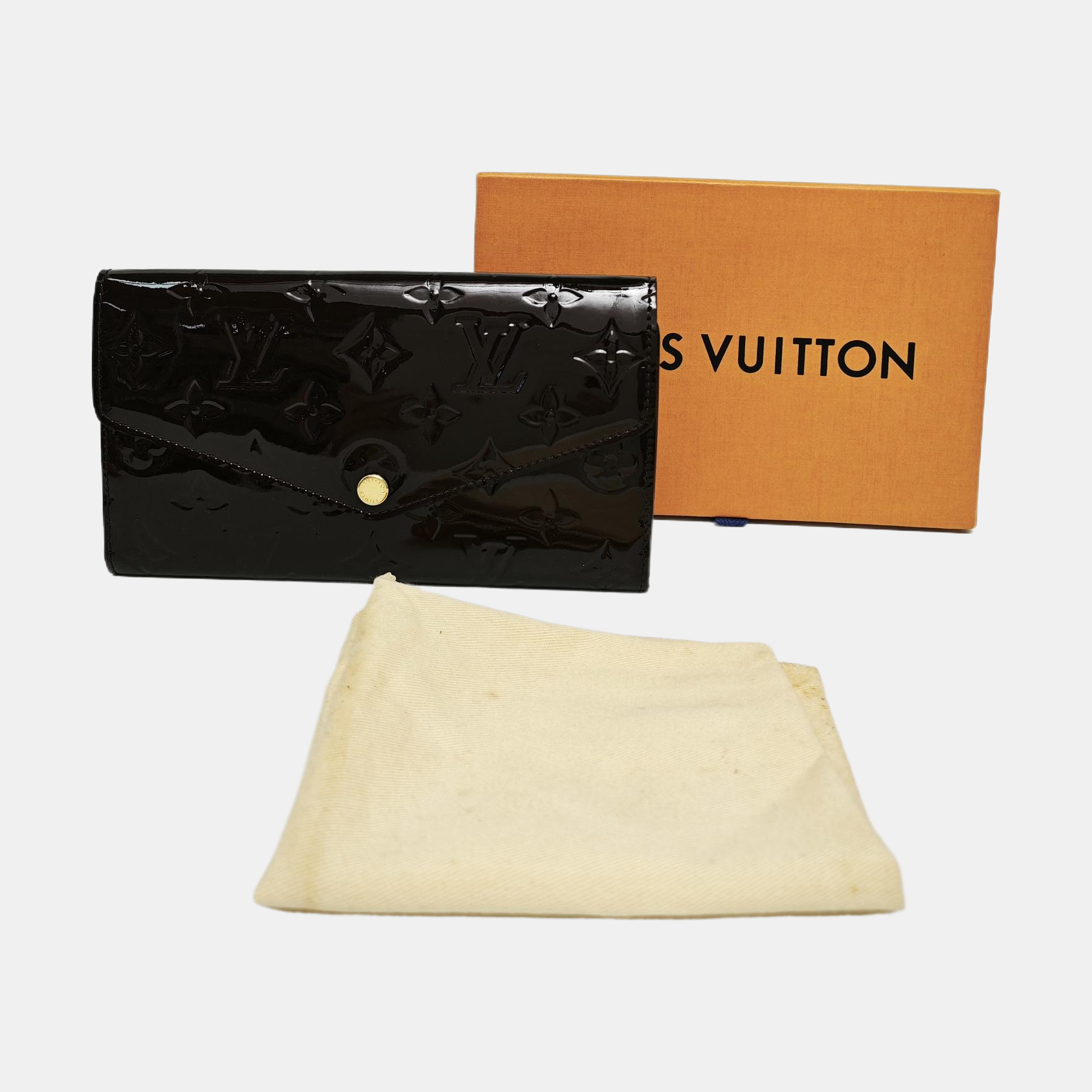 SARAH Patent Leather Red Wallet