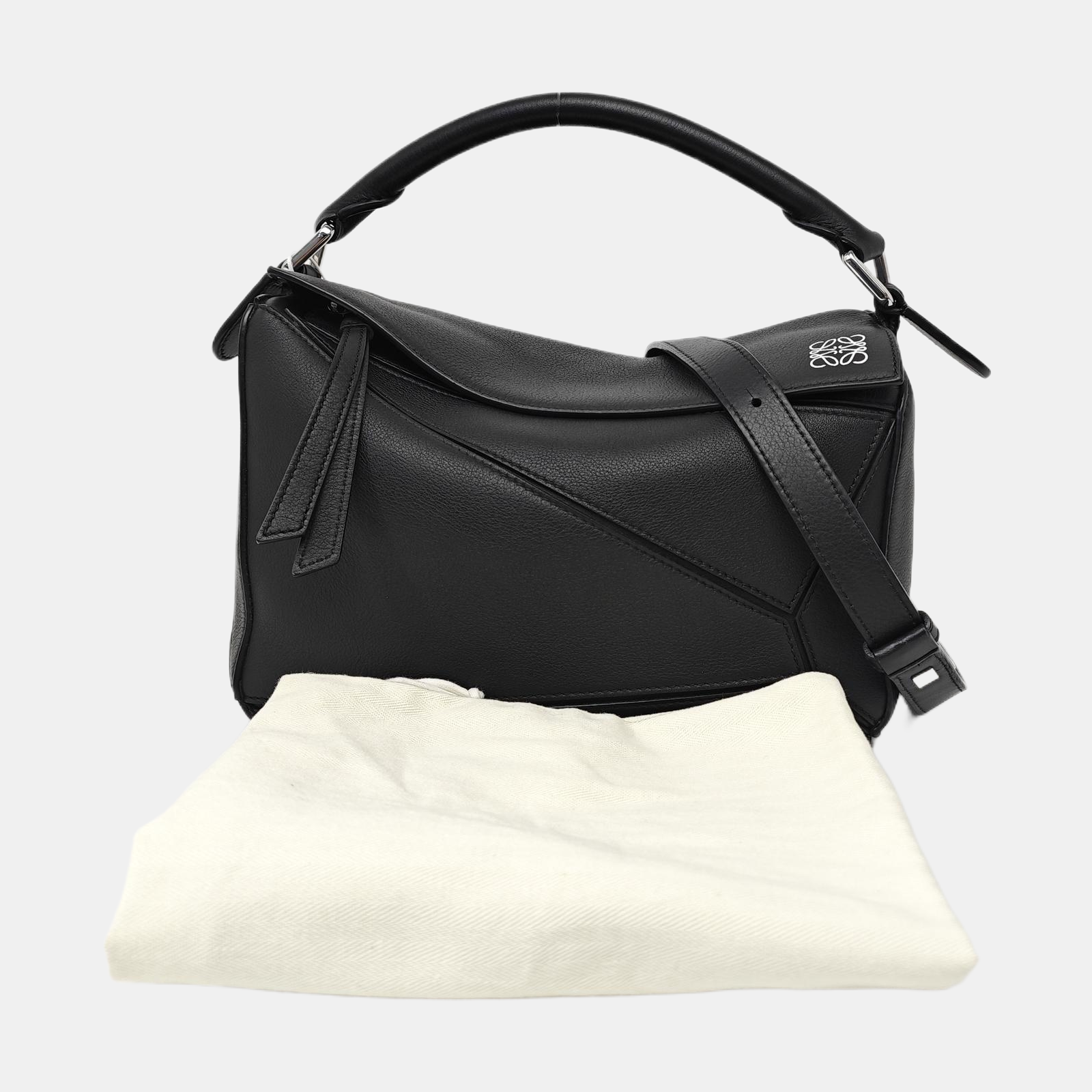 Puzzle Small Calfskin Black