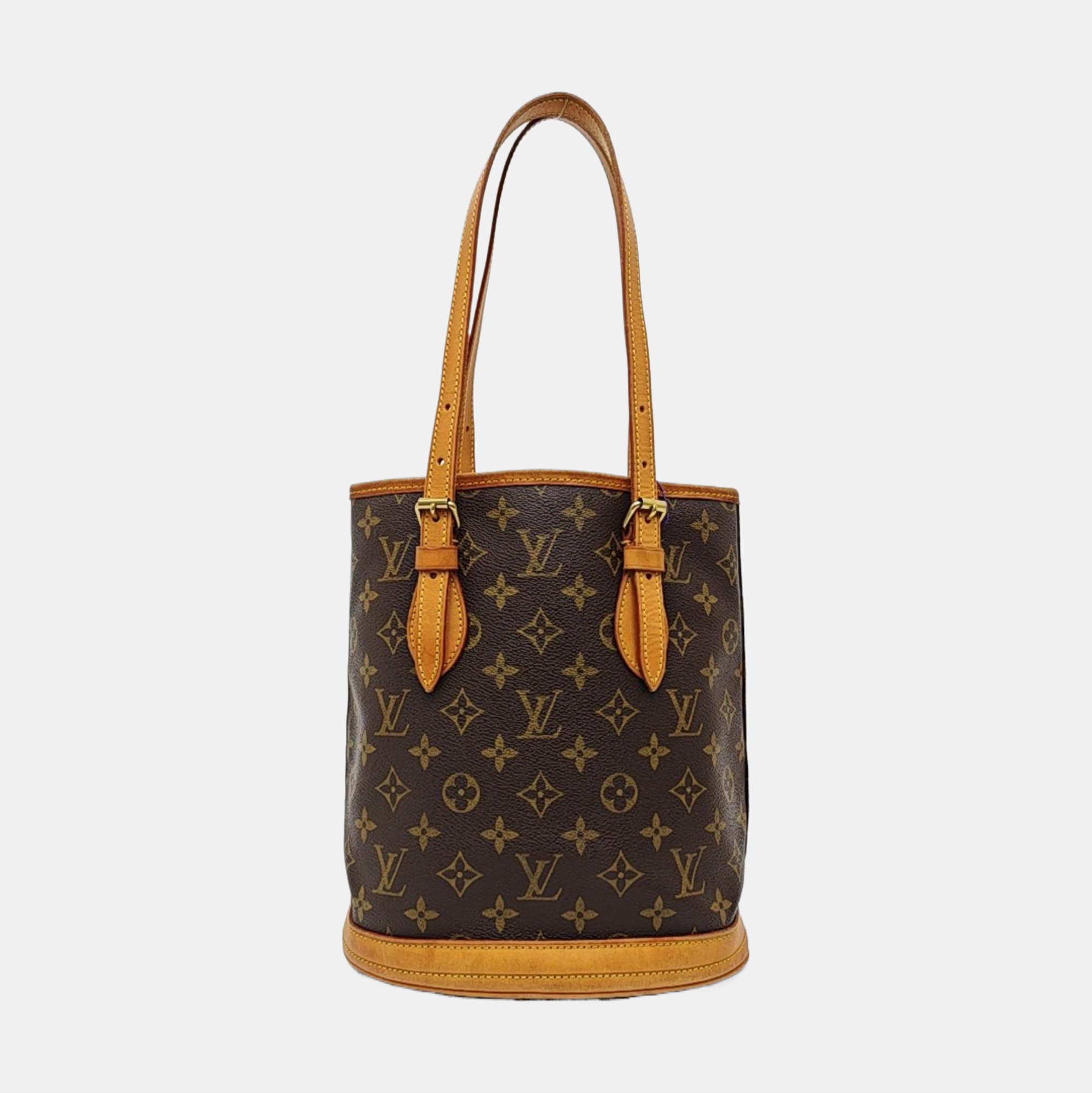 BUCKET PM Monogram Coated Canvas Brown