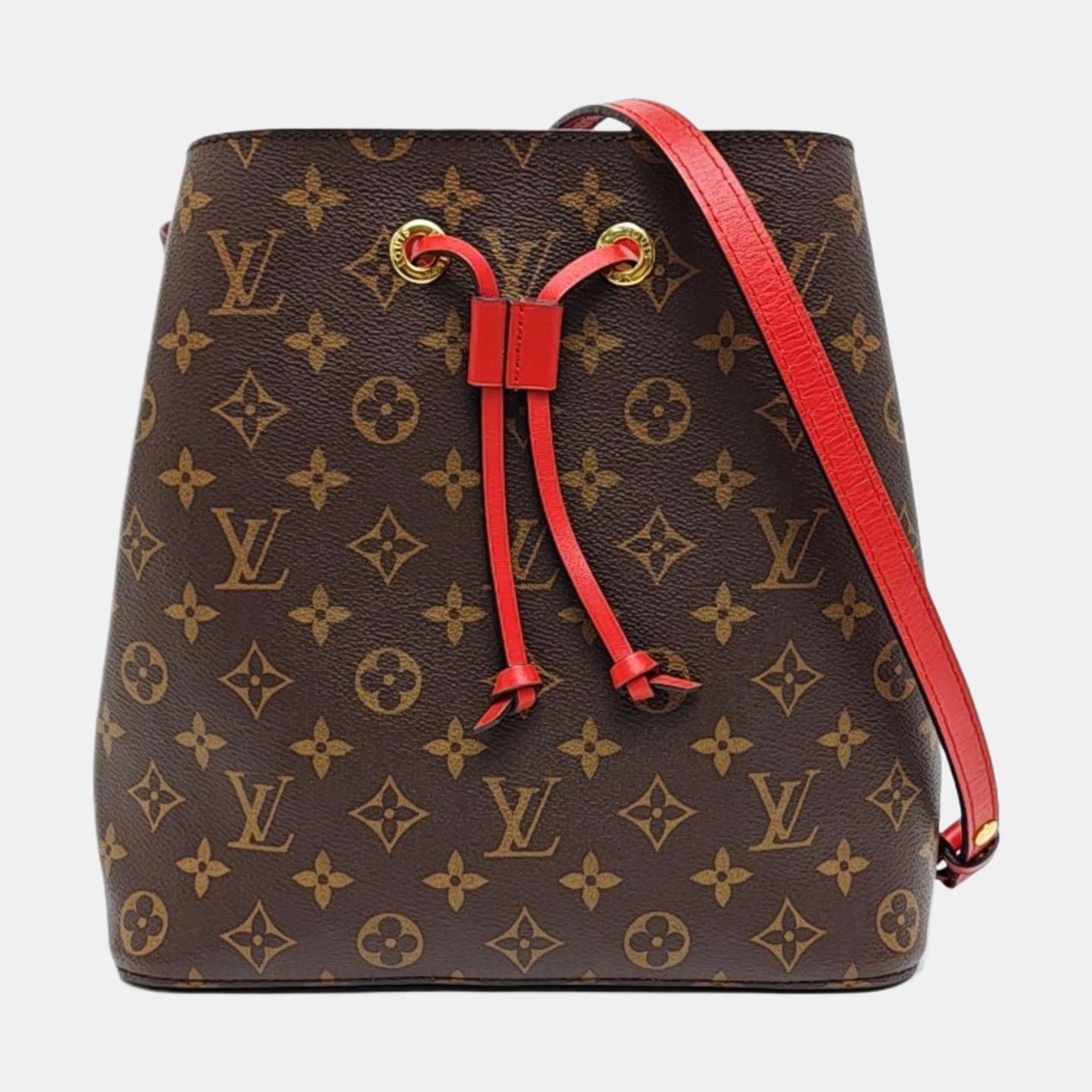 NÉONOÉ MM Monogram Coated Canvas Brown