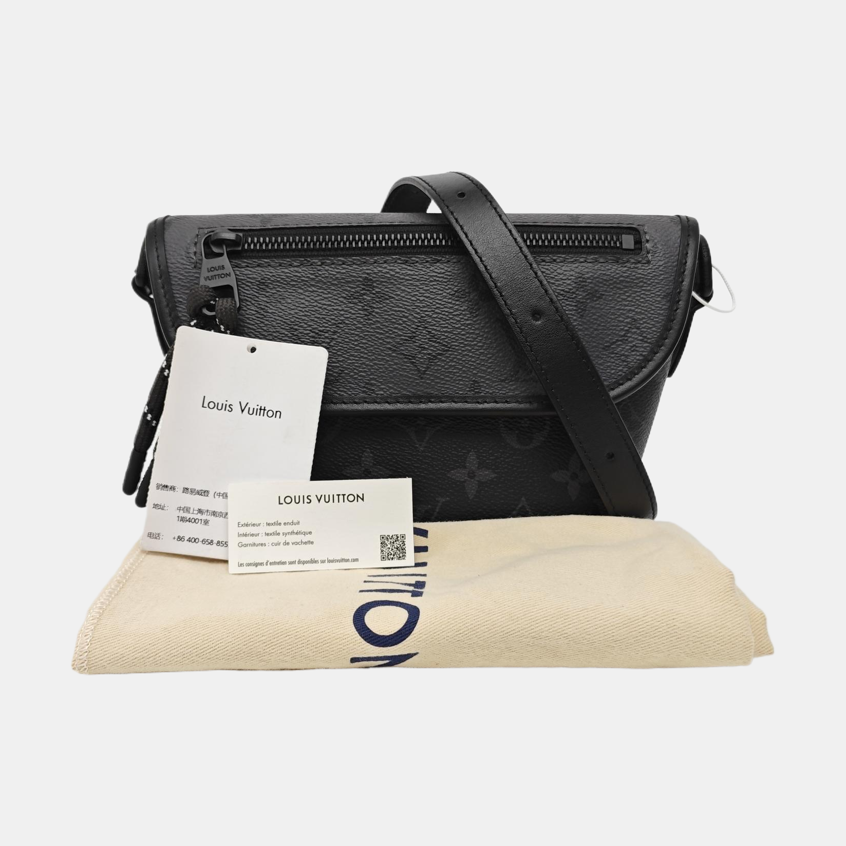 PULSE Mini Monogram Coated Canvas Black