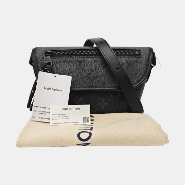 PULSE Mini Monogram Coated Canvas Black