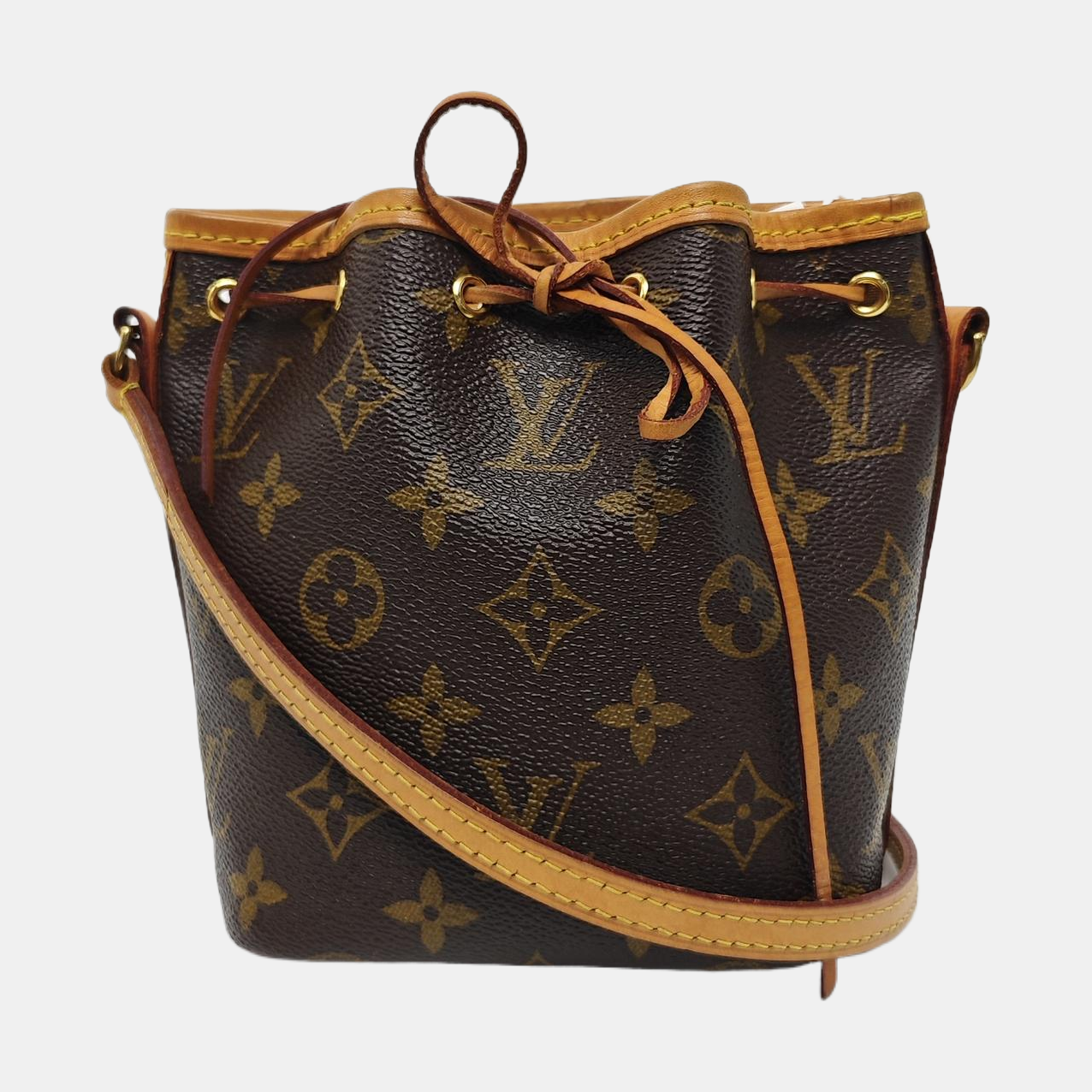 NÉONOÉ Nano Monogram Coated Canvas Brown