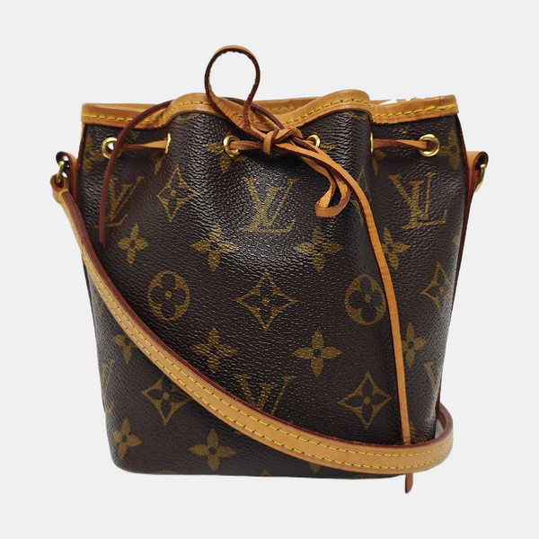 NÉONOÉ Nano Monogram Coated Canvas Brown