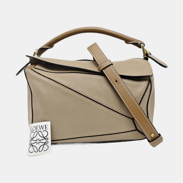 Puzzle Small Calfskin Beige