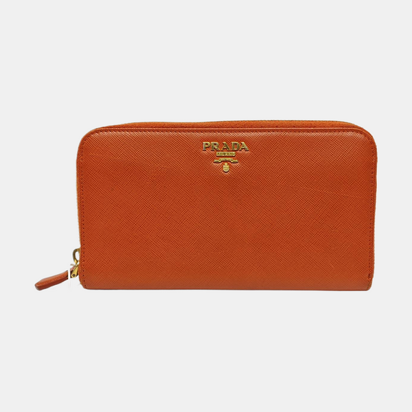 Saffiano Calfskin Wallet Orange