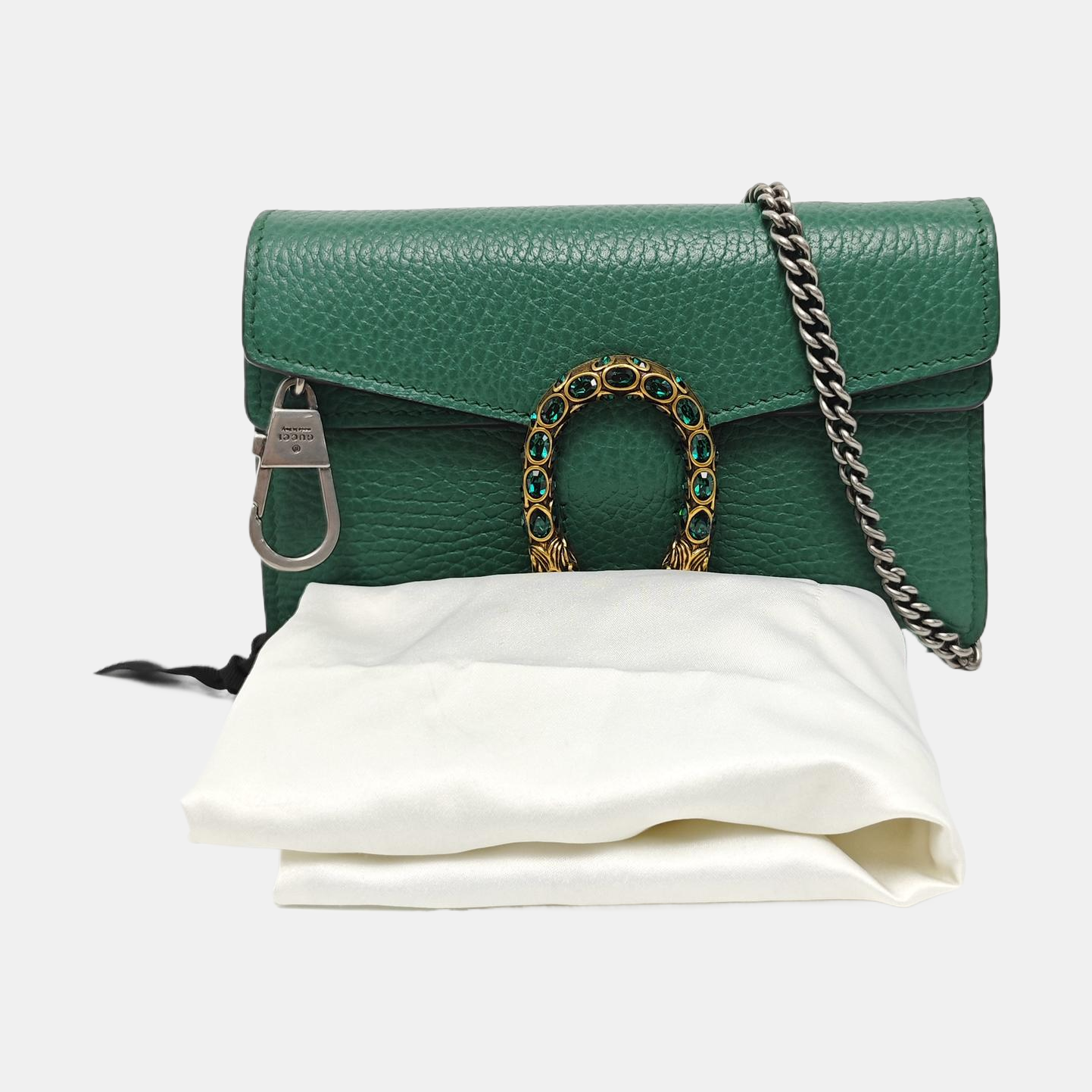 Dionysus Super Mini Calfskin Green