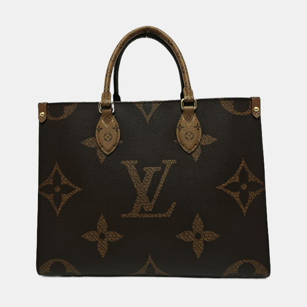 ONTHEGO MM Monogram Coated Canvas Brown