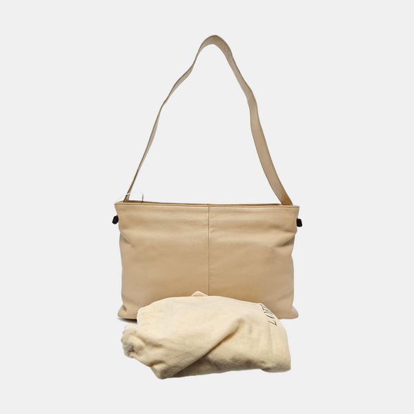 Lambskin Shoulder Bag Beige