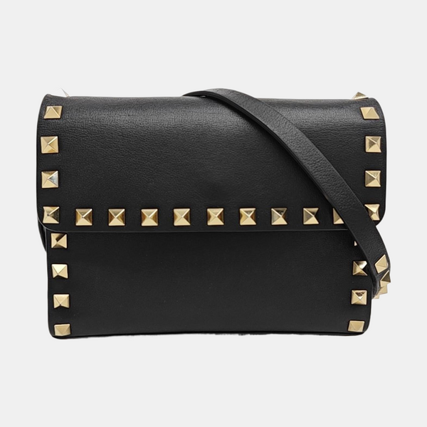Calfskin Shoulder Bag Black