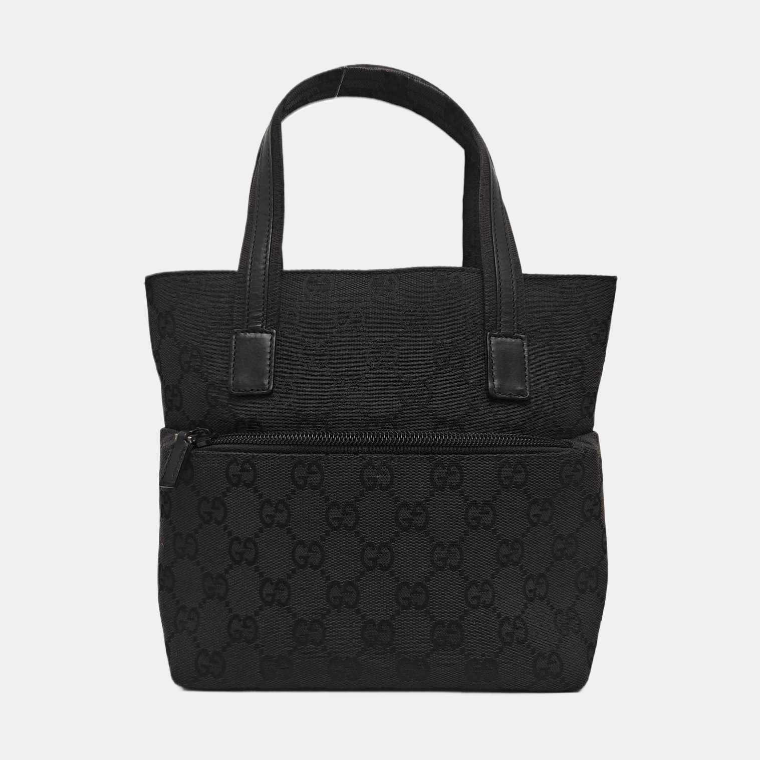 Monogram Canvas Top Handle Bag Black