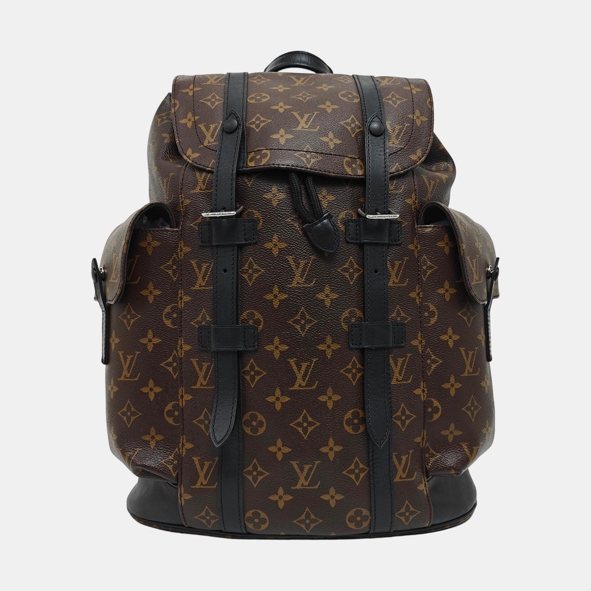 CHRISTOPHER MM Monogram Coated Canvas Brown