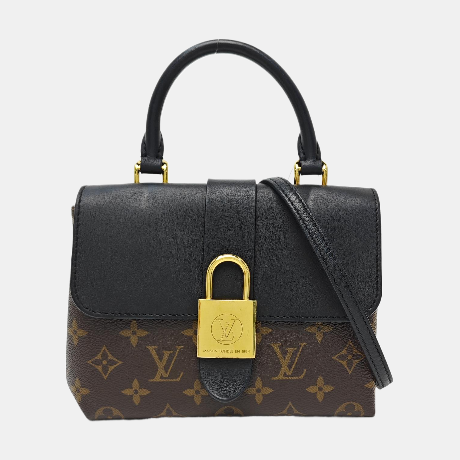 LOCKY BB Monogram Coated Canvas Brown