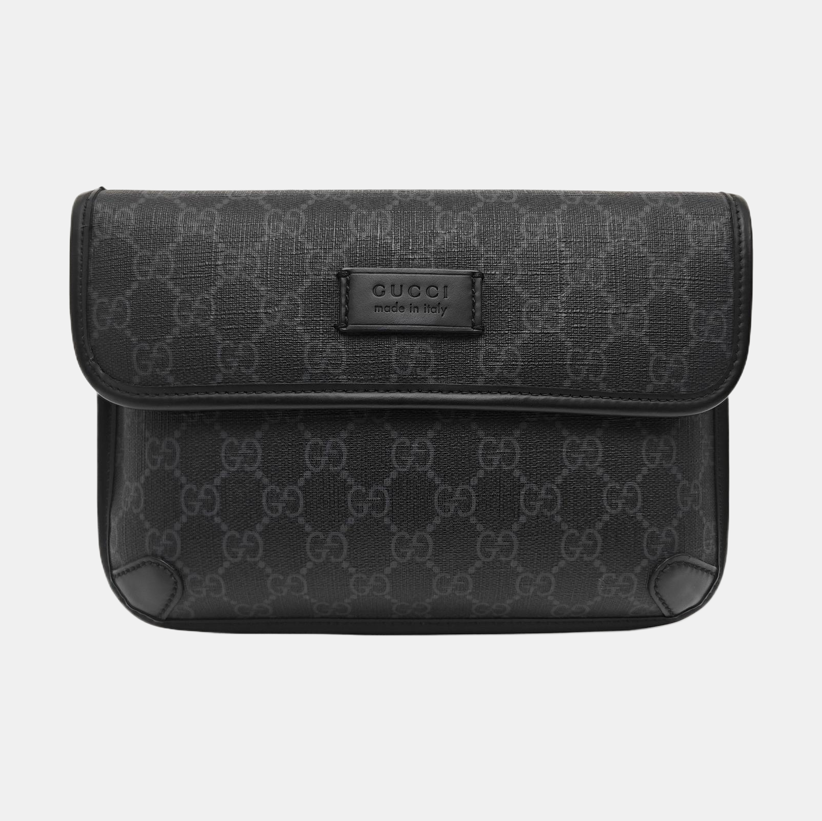 Neo Vintage Monogram Coated Canvas Black
