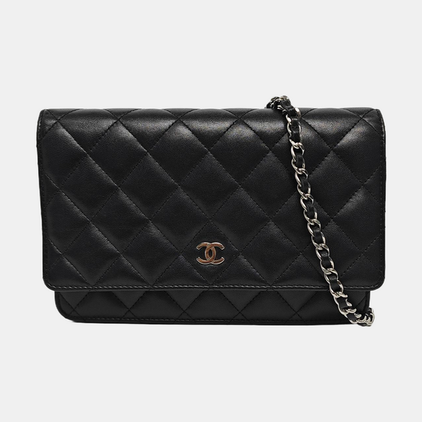 WOC Quilted Lambskin Black