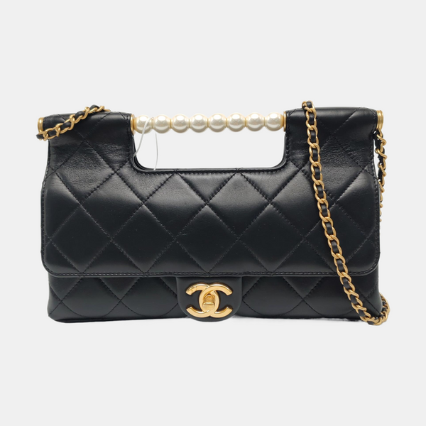 Quilted Lambskin Black