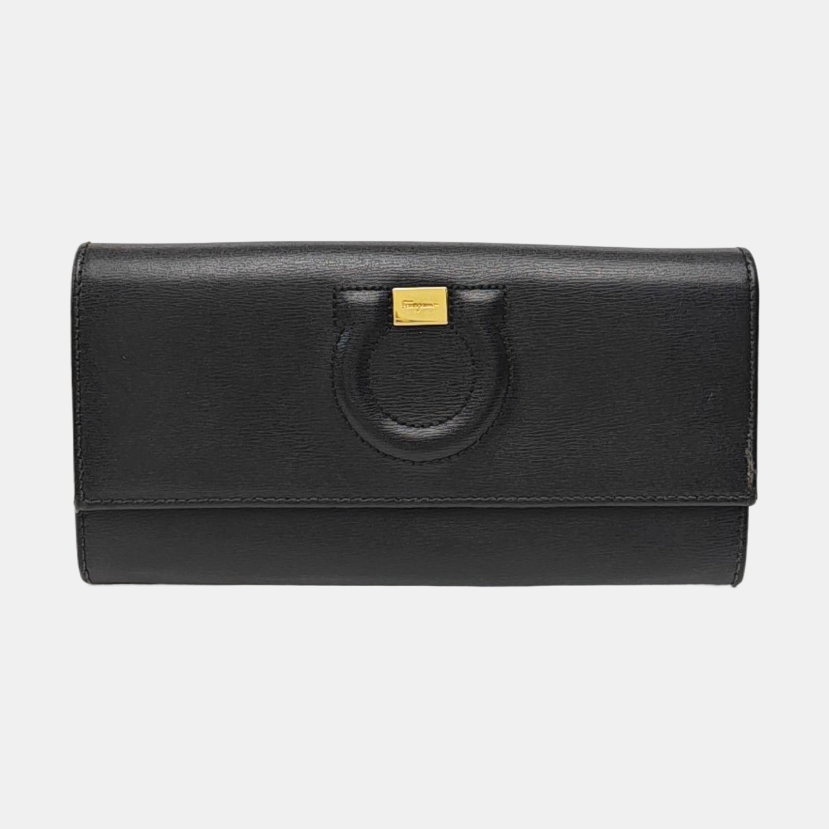 City Calfskin Black Wallet