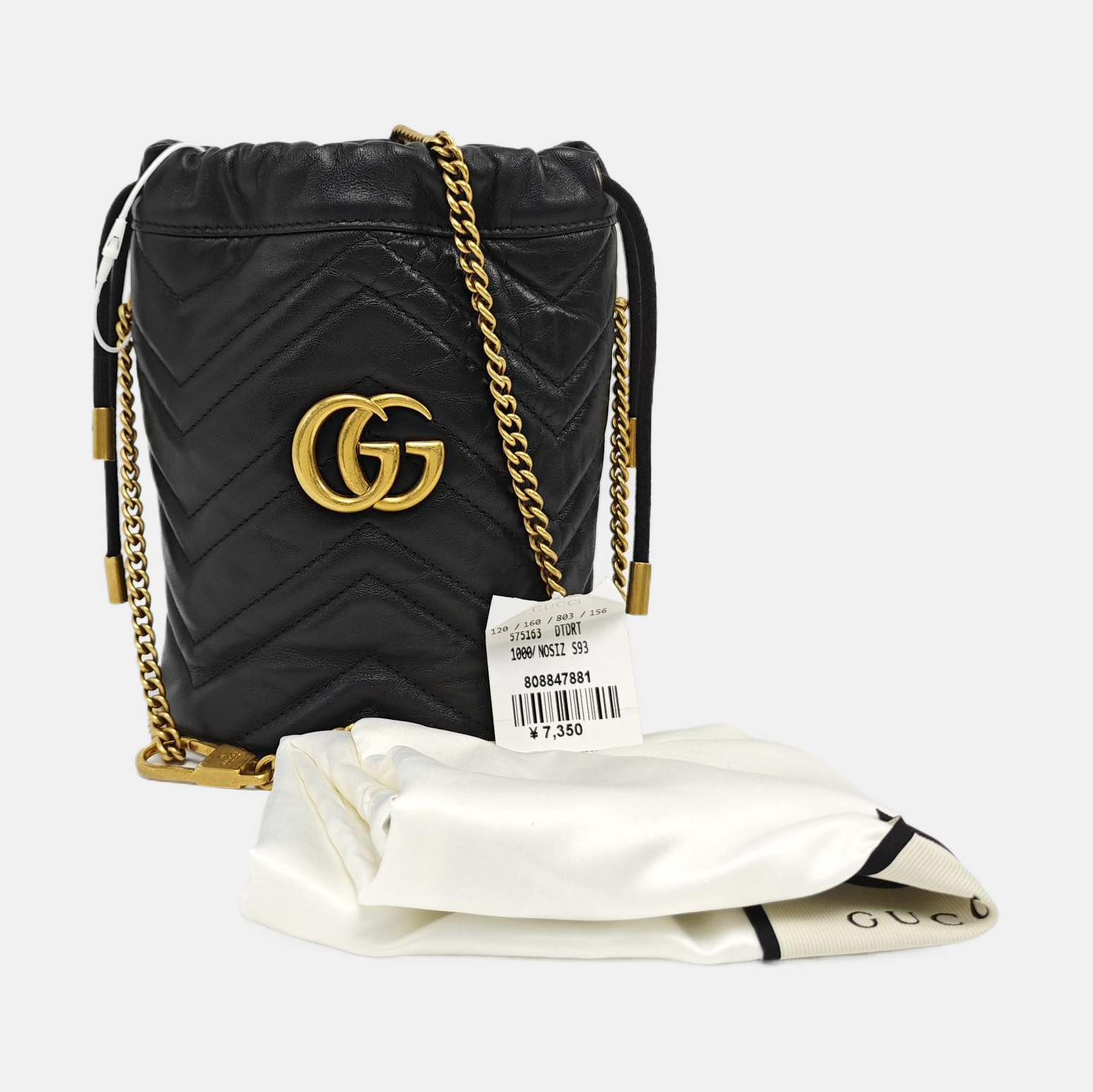 GG Marmont Mini Quilted Calfskin Black