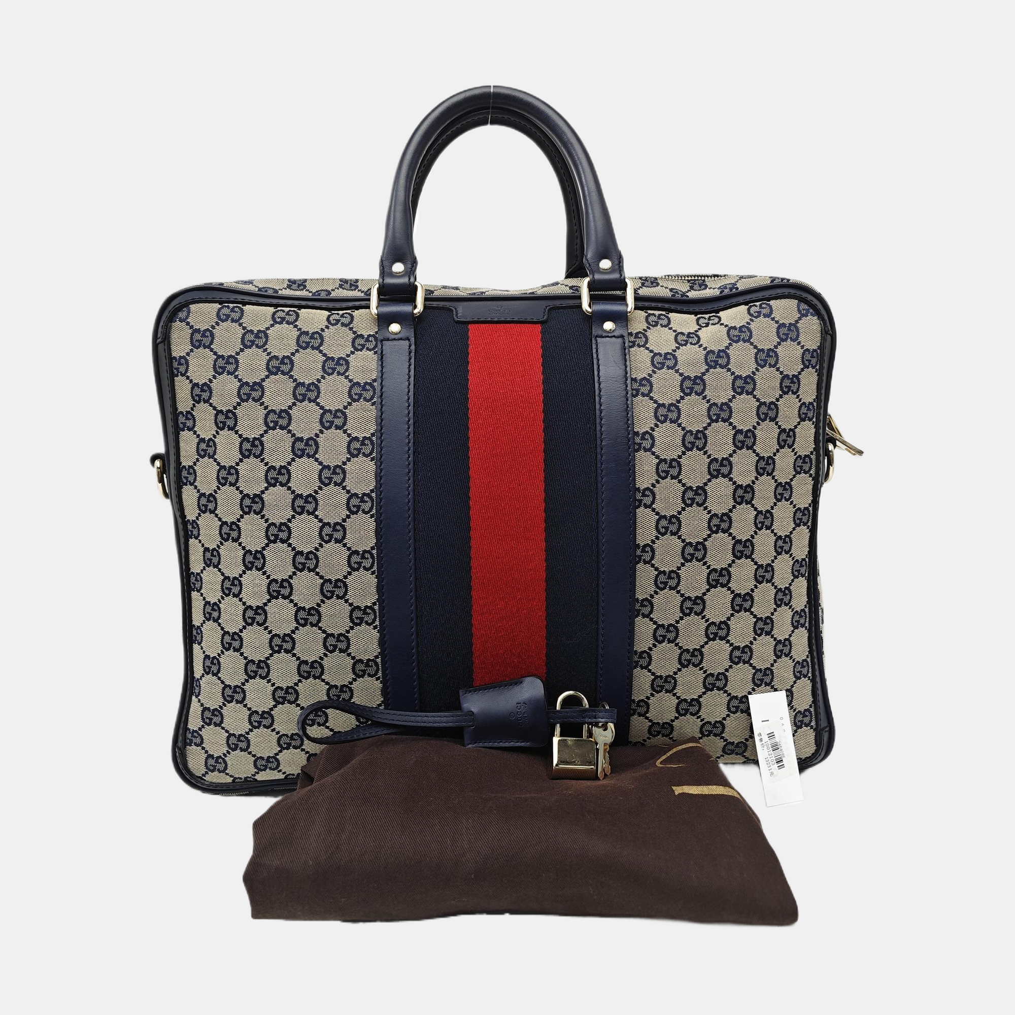 Monogram Canvas Tote Bag Beige