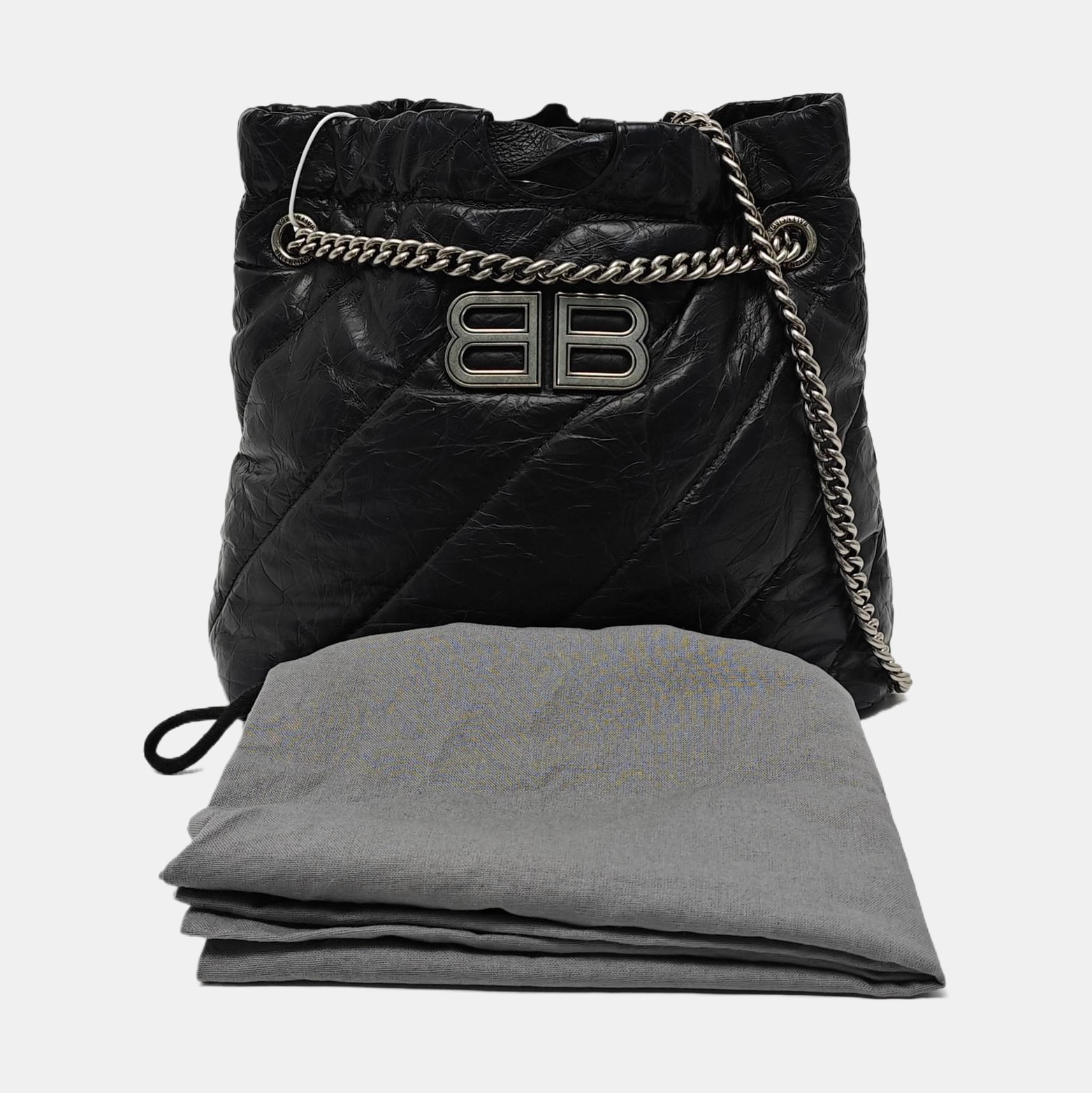 Crush Quilted Calfskin Black